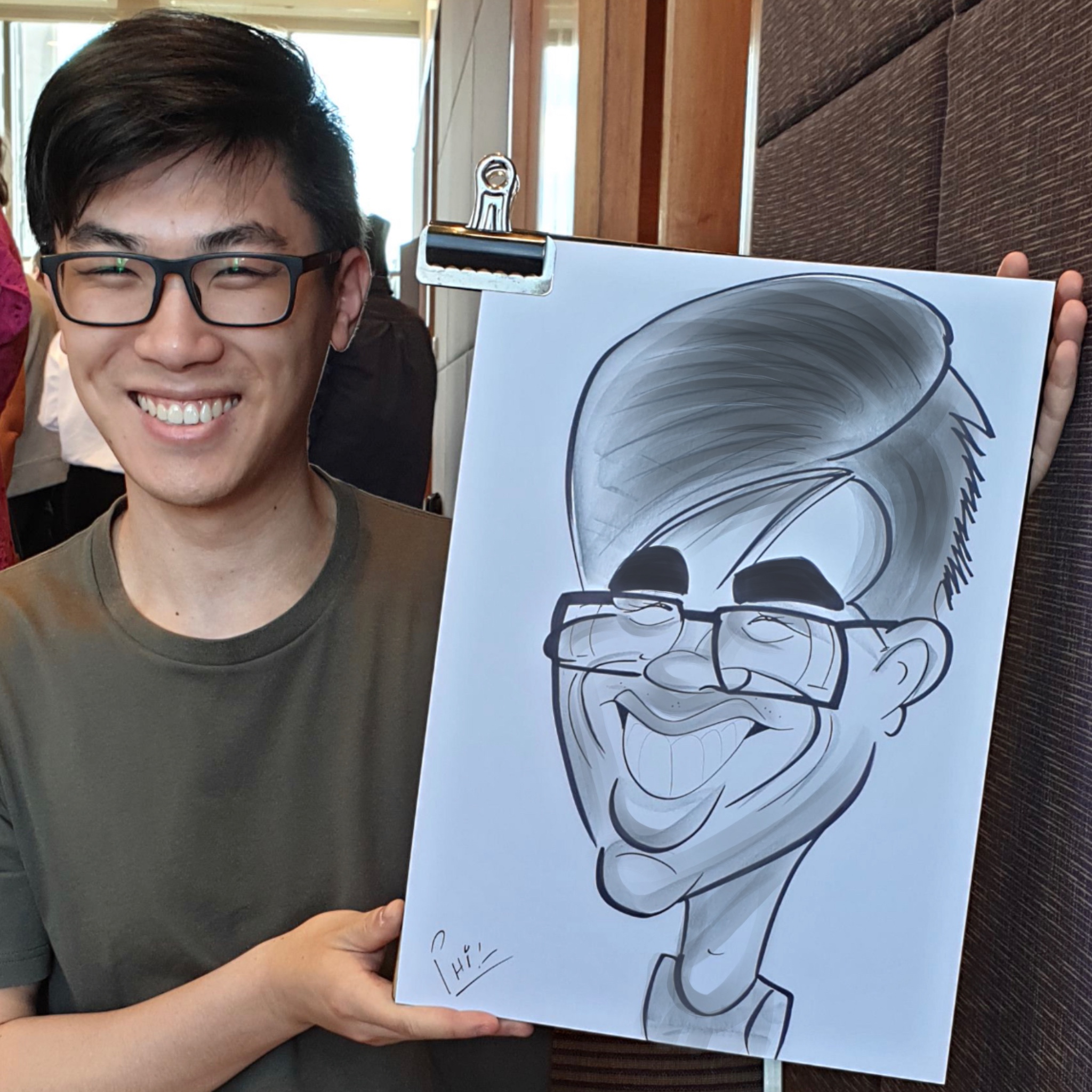 Caricature Artist for Lunar New Year Melbourne 0402 303 615