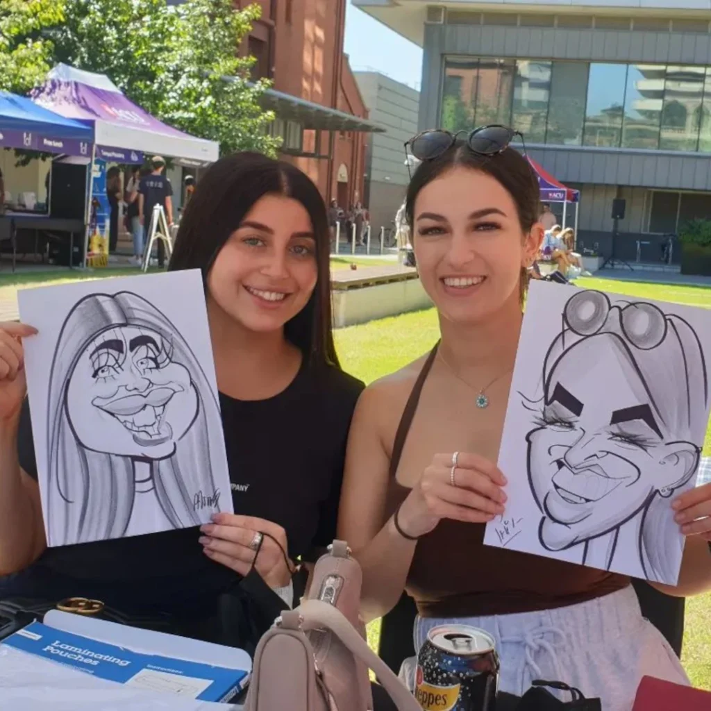 live caricature artist for university open days